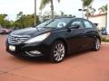 2011 Midnight Black Hyundai Sonata SE  photo #1