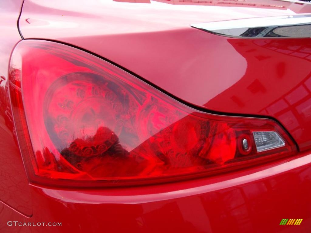2008 G 37 Coupe - Vibrant Red / Graphite photo #13