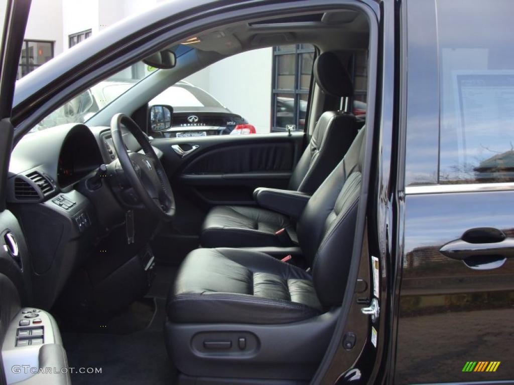 Black Interior 2008 Honda Odyssey Touring Photo #41008562