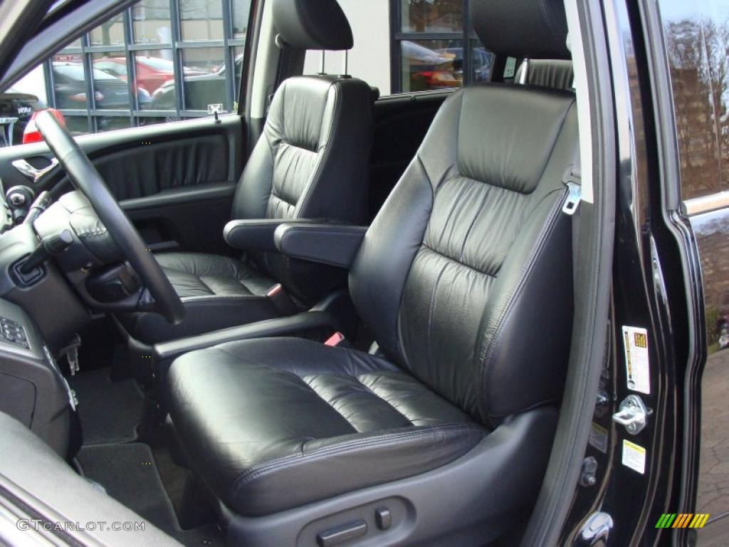 Black Interior 2008 Honda Odyssey Touring Photo #41008582