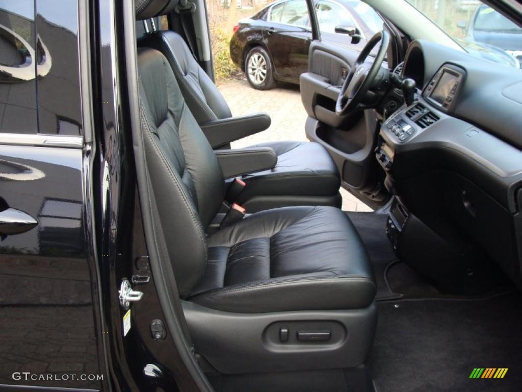 Black Interior 2008 Honda Odyssey Touring Photo #41008622