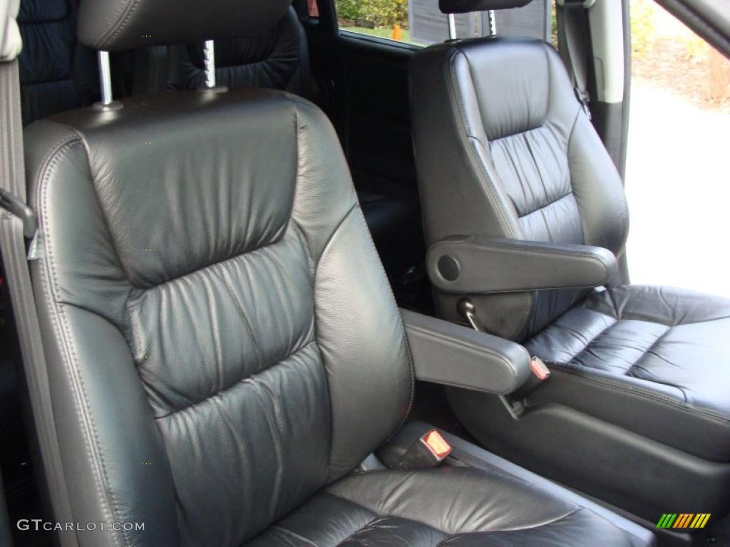 Black Interior 2008 Honda Odyssey Touring Photo #41008642
