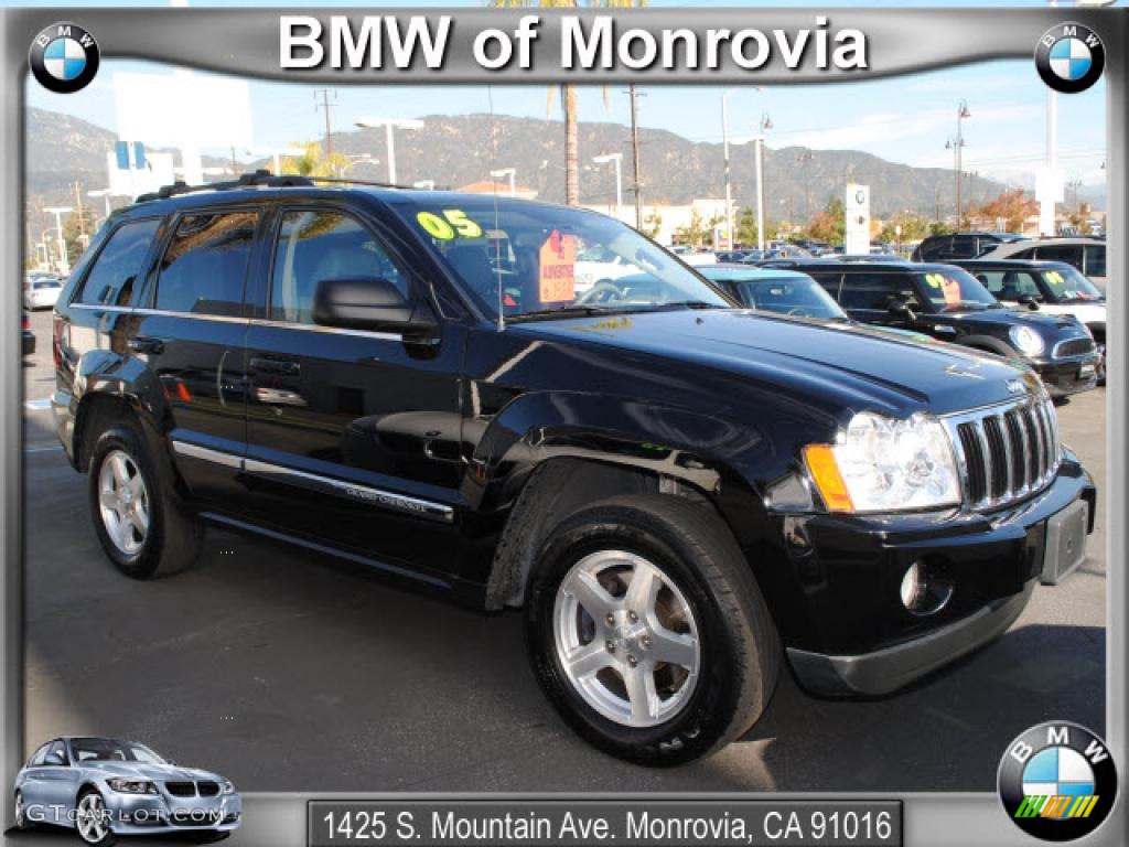 2005 Grand Cherokee Limited - Black / Medium Slate Gray photo #1