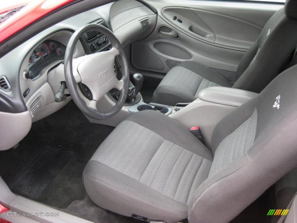 Medium Graphite Interior 2000 Ford Mustang GT Convertible Photo #41010942