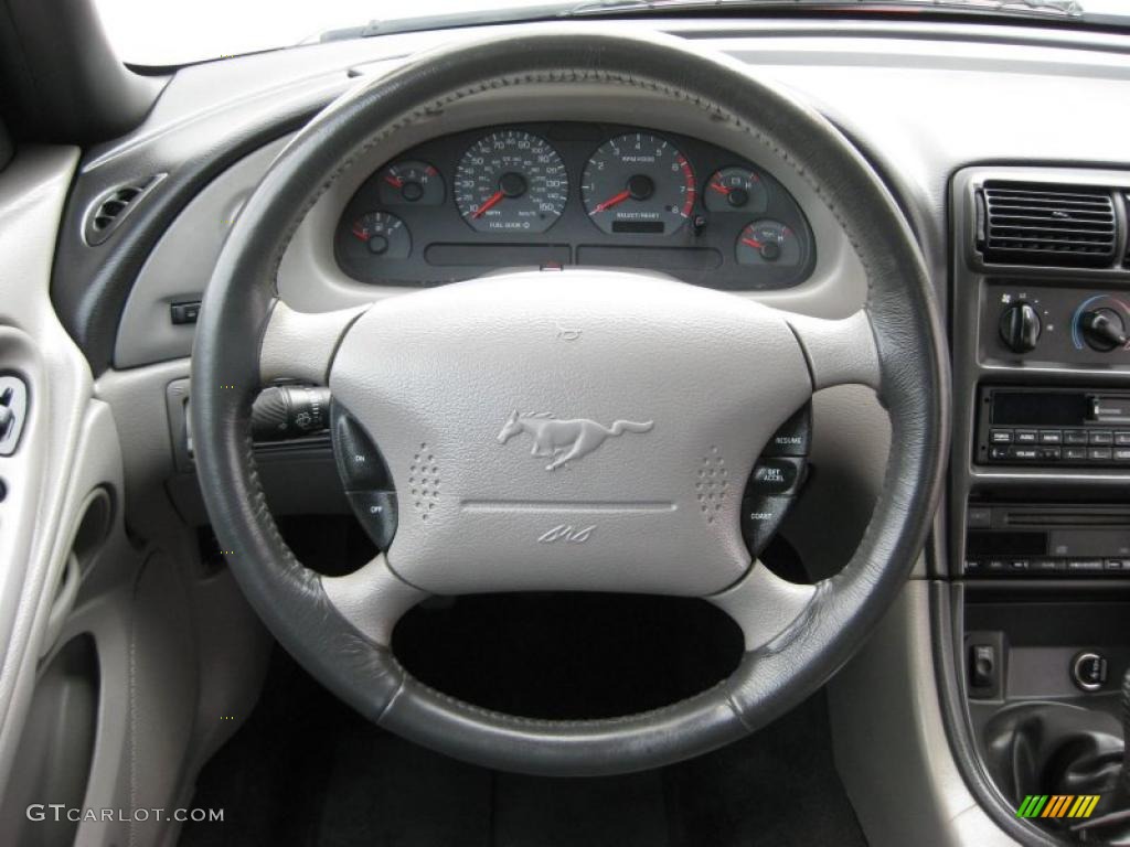 2000 Mustang GT Convertible - Laser Red Metallic / Medium Graphite photo #22