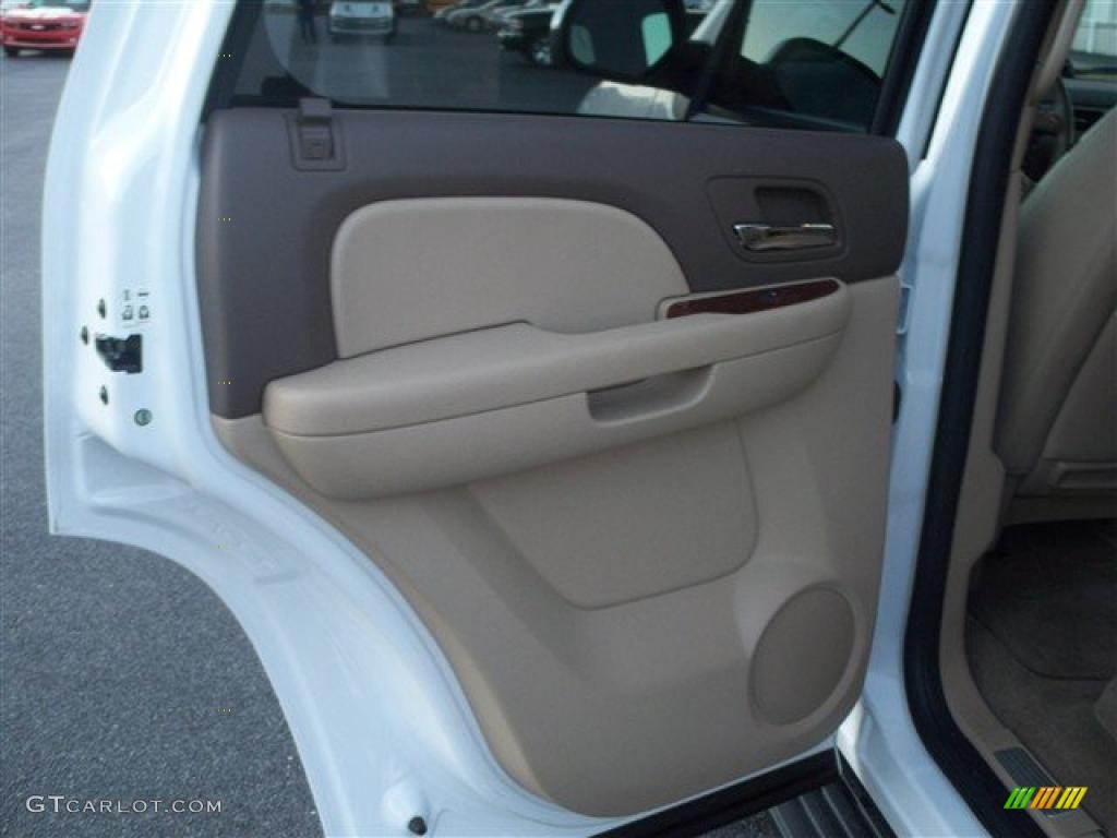 2010 Tahoe LTZ 4x4 - Summit White / Light Cashmere/Dark Cashmere photo #12