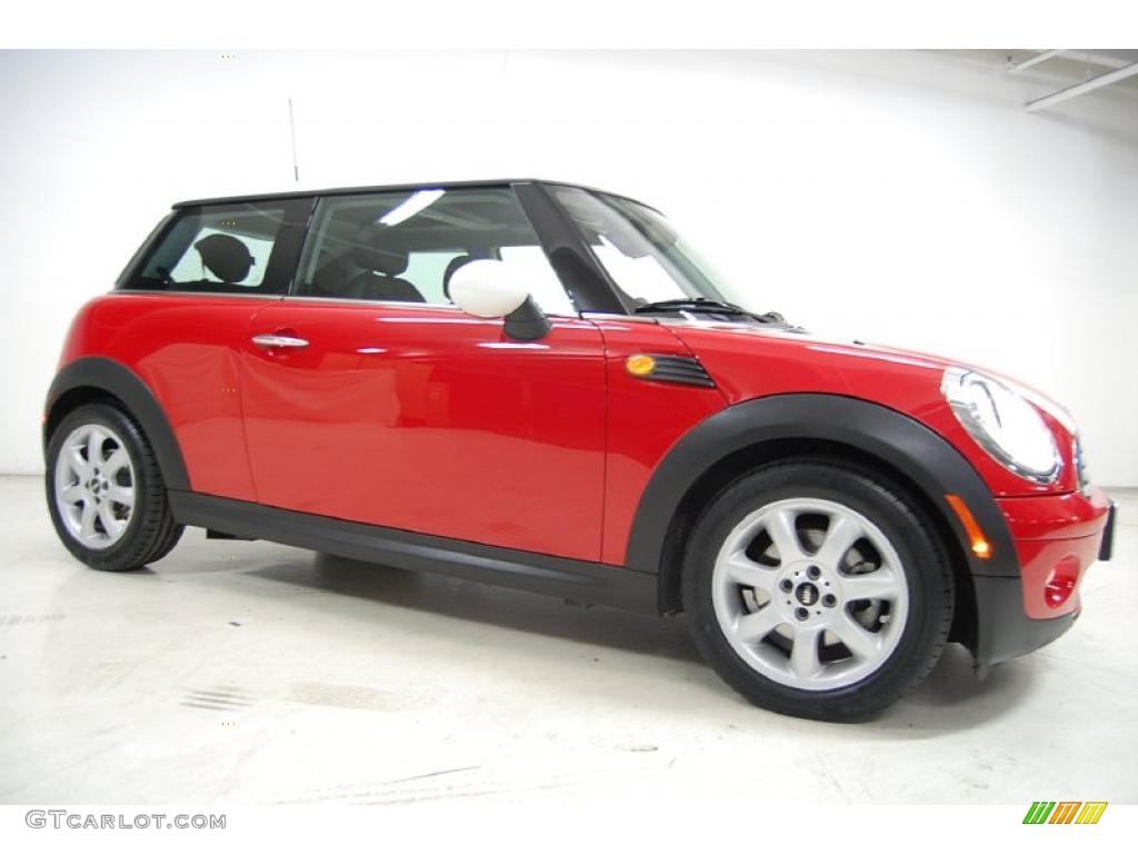 2007 Cooper Hardtop - Chili Red / Grey/Carbon Black photo #2