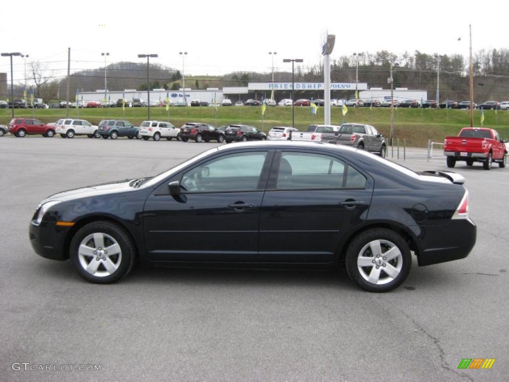 2008 Fusion SE - Dark Blue Ink Metallic / Camel photo #1