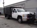 Summit White - Silverado 3500HD Regular Cab 4x4 Chassis Dump Truck Photo No. 1