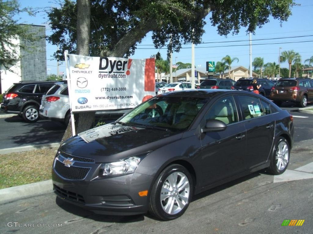 2011 Cruze LTZ - Taupe Gray Metallic / Cocoa/Light Neutral Leather photo #1