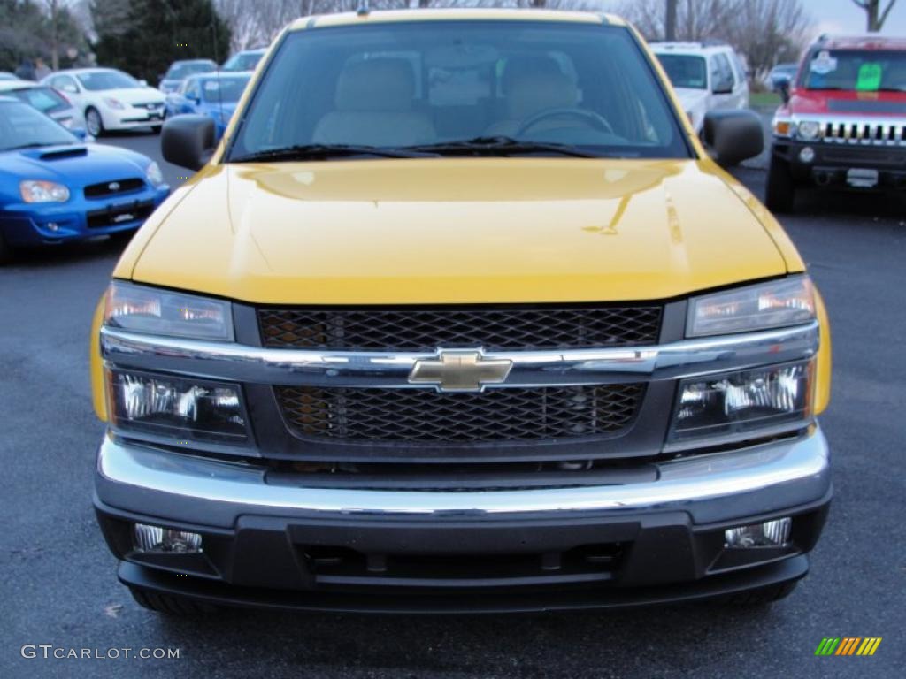2005 Colorado Z71 Crew Cab 4x4 - Yellow / Medium Dark Pewter photo #2