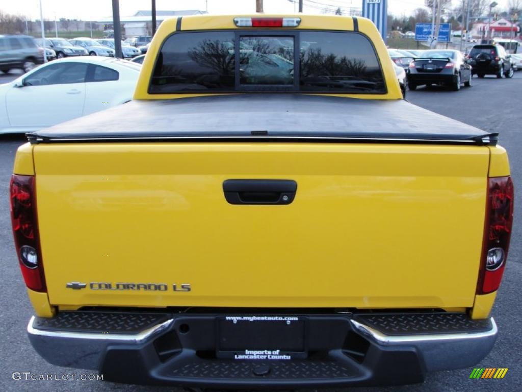 2005 Colorado Z71 Crew Cab 4x4 - Yellow / Medium Dark Pewter photo #5