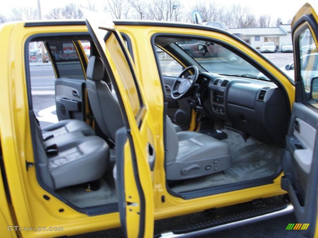 2005 Colorado Z71 Crew Cab 4x4 - Yellow / Medium Dark Pewter photo #9