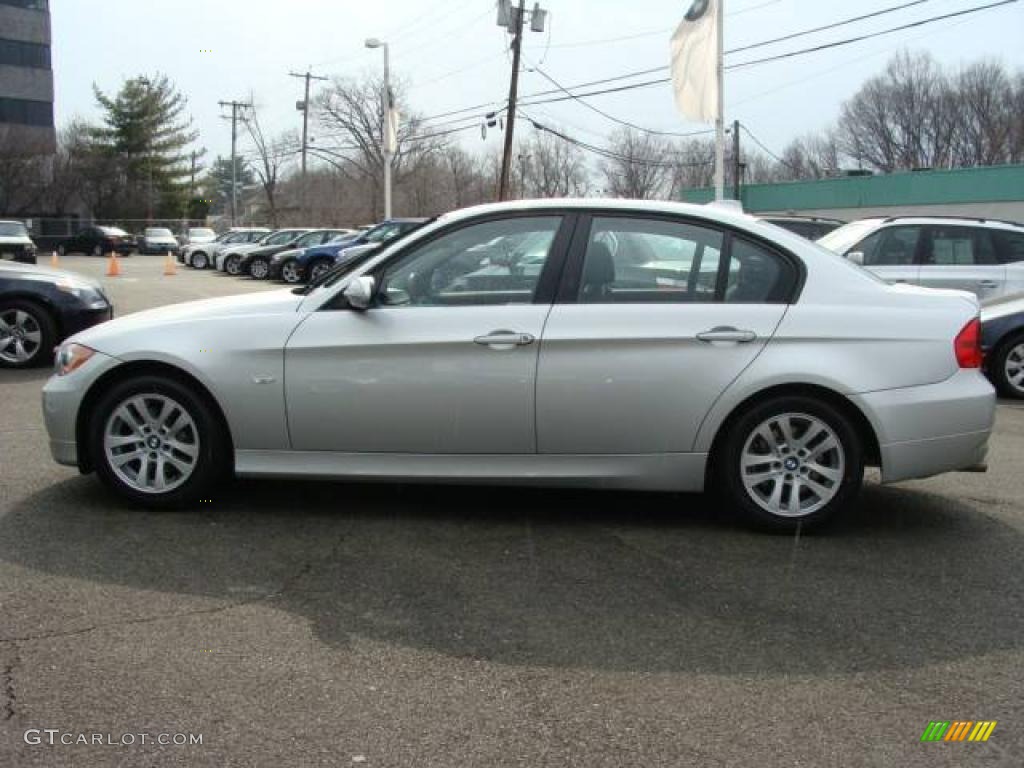 2007 3 Series 328xi Sedan - Titanium Silver Metallic / Black photo #5