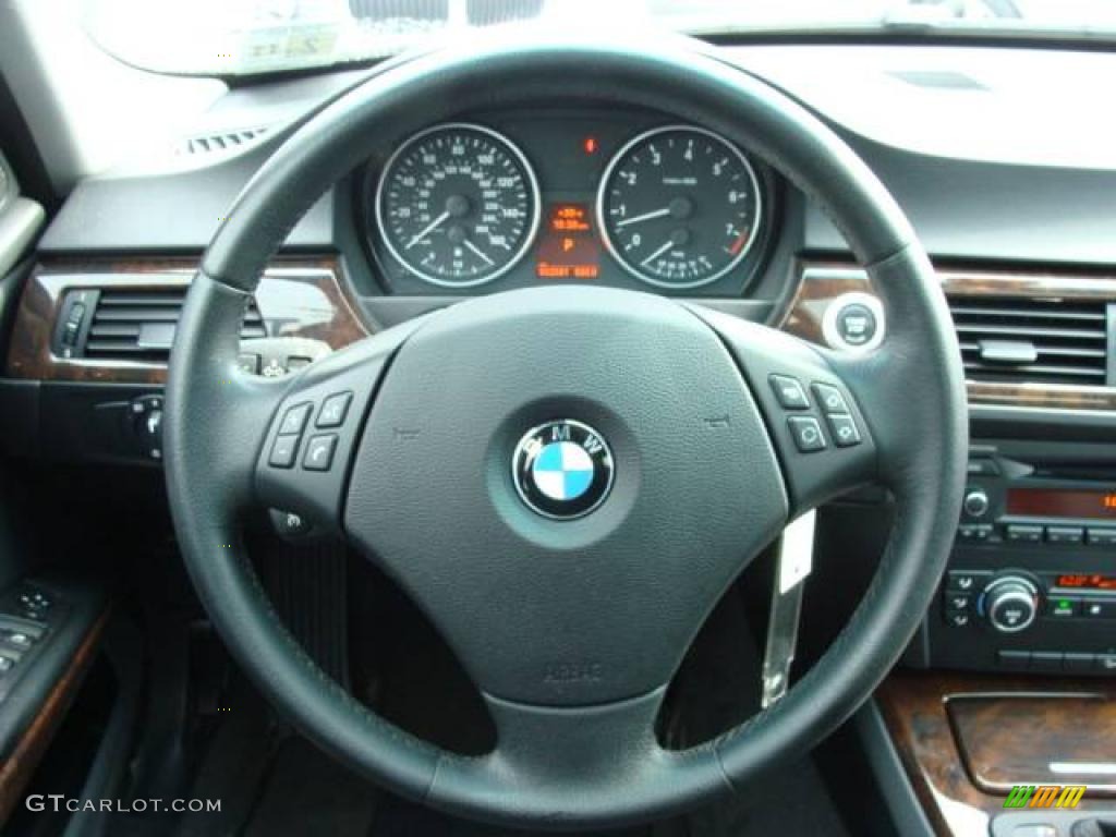 2007 3 Series 328xi Sedan - Titanium Silver Metallic / Black photo #13