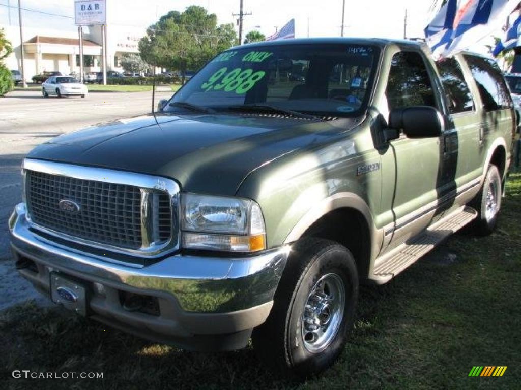 2002 Excursion Limited 4x4 - Estate Green Metallic / Medium Parchment photo #1