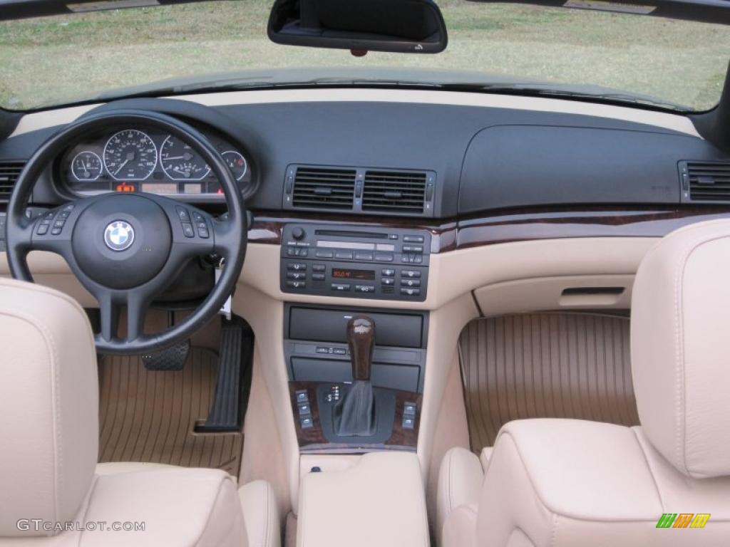 Sand Interior 2004 BMW 3 Series 330i Convertible Photo #41023480