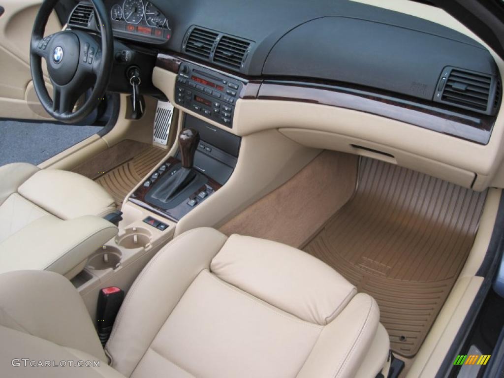 2004 BMW 3 Series 330i Convertible Sand Dashboard Photo #41023536