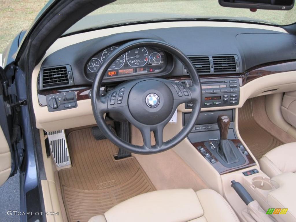 Sand Interior 2004 BMW 3 Series 330i Convertible Photo #41023676