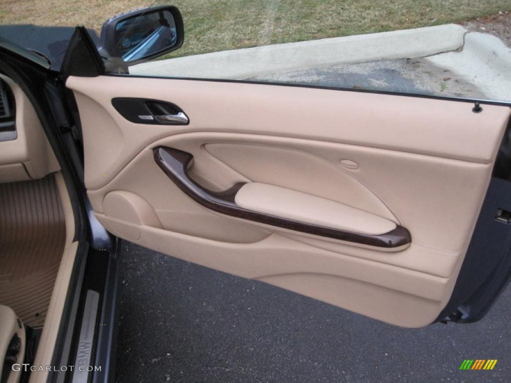 2004 BMW 3 Series 330i Convertible Sand Door Panel Photo #41023692