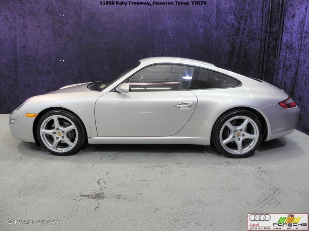 2007 911 Carrera Coupe - Arctic Silver Metallic / Black photo #3