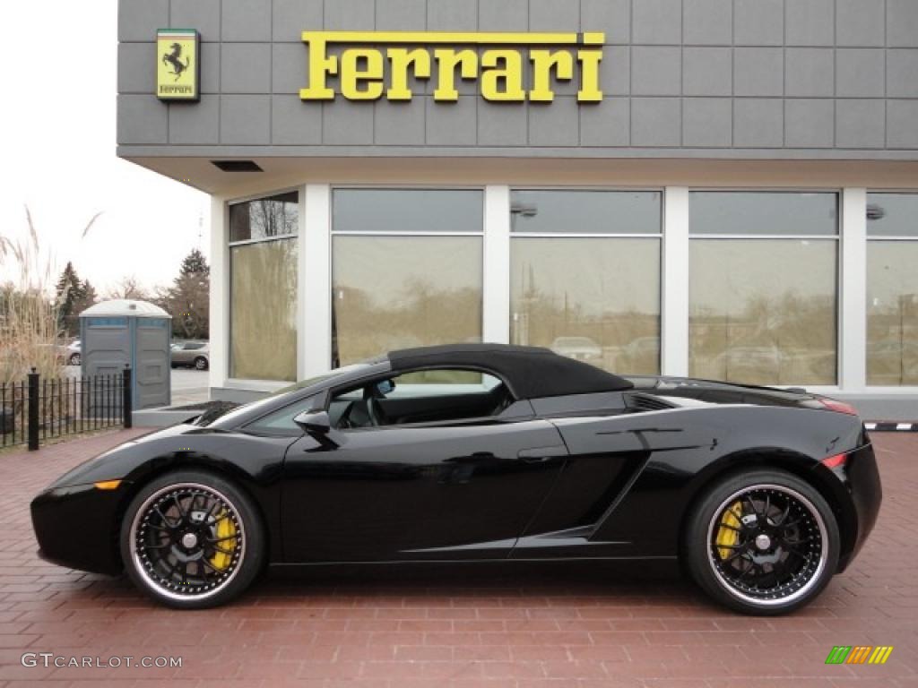 Nero Noctis (Black) 2006 Lamborghini Gallardo Spyder Exterior Photo #41024214