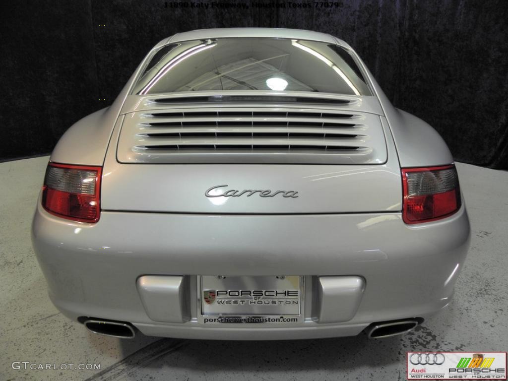 2007 911 Carrera Coupe - Arctic Silver Metallic / Black photo #15