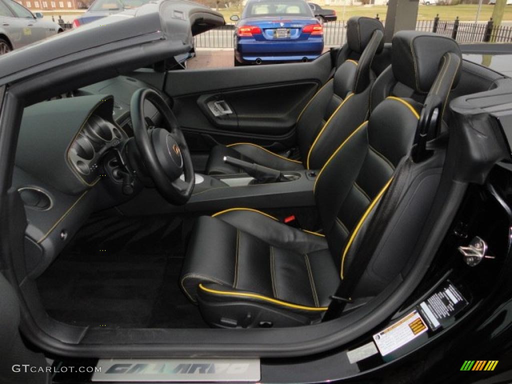 Black Interior 2006 Lamborghini Gallardo Spyder Photo #41024464