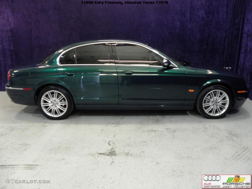 2008 S-Type 3.0 - British Racing Green / Champagne photo #4