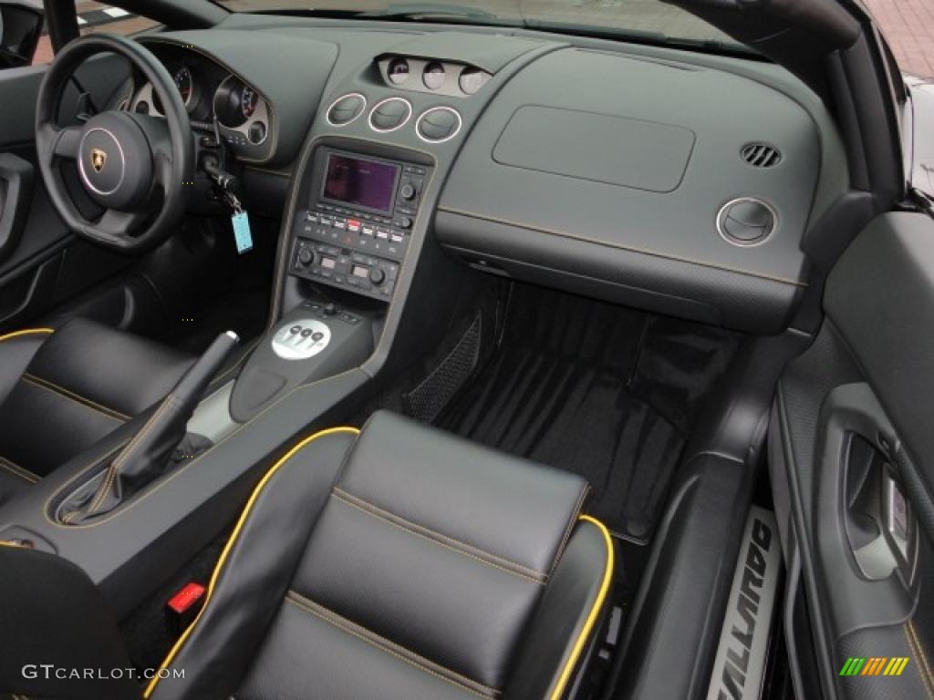 Black Interior 2006 Lamborghini Gallardo Spyder Photo #41024656