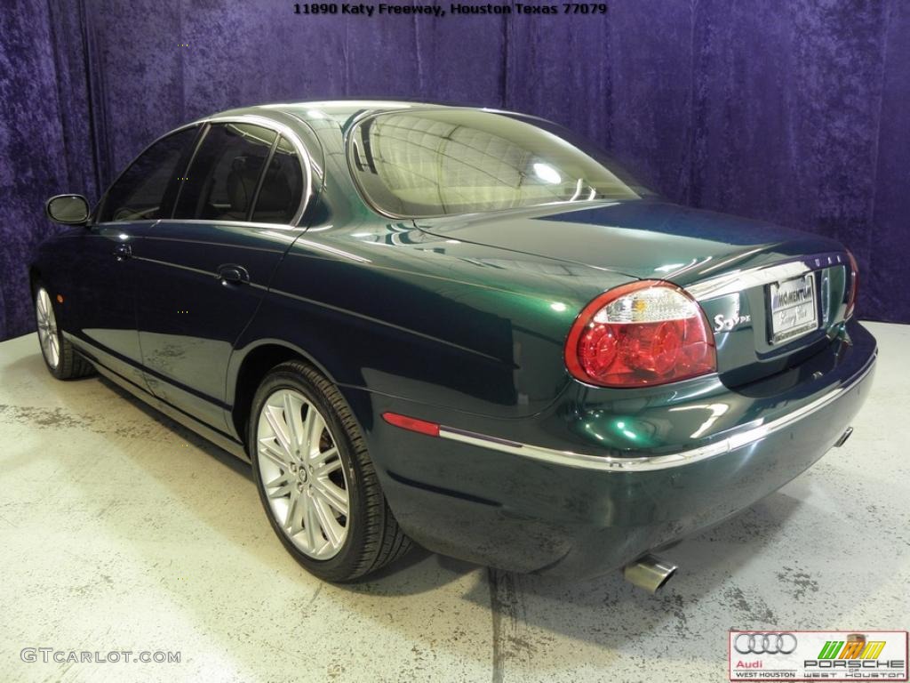 2008 S-Type 3.0 - British Racing Green / Champagne photo #21