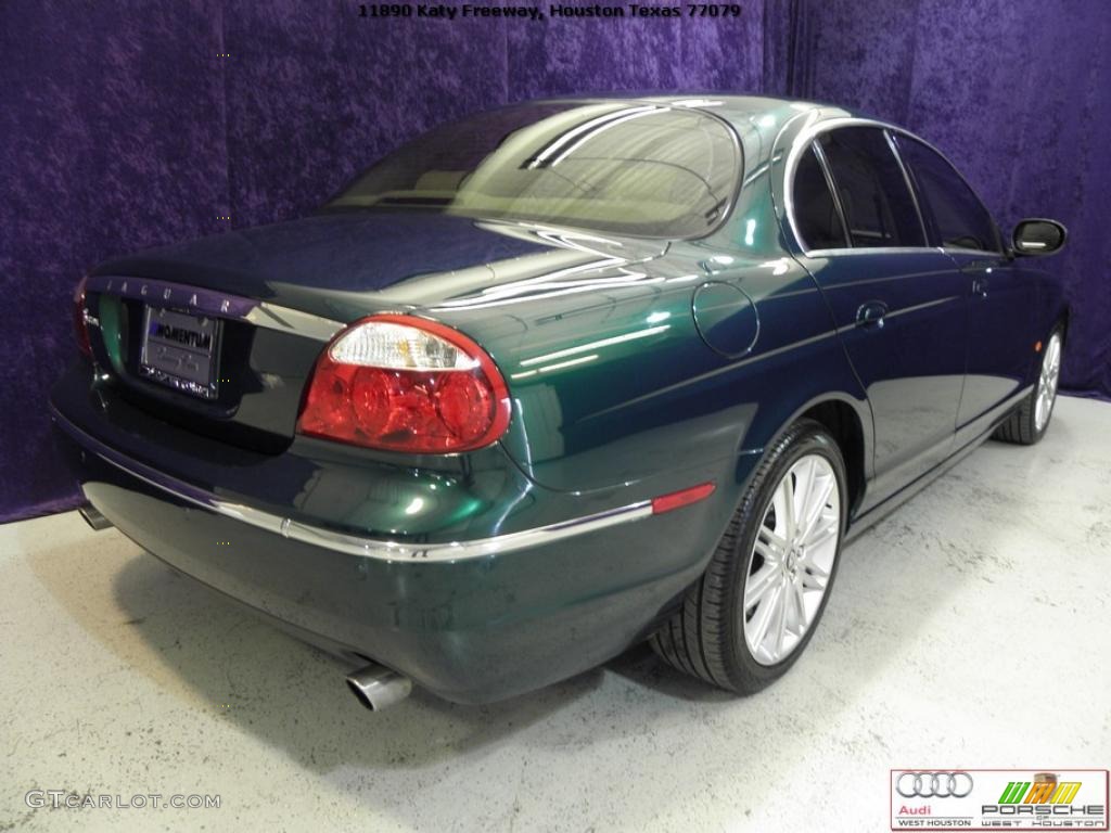 2008 S-Type 3.0 - British Racing Green / Champagne photo #22
