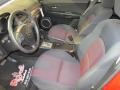 Black/Red 2005 Mazda MAZDA3 s Hatchback Interior Color