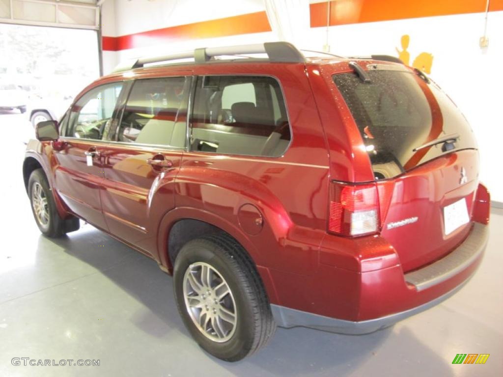 2006 Endeavor Limited AWD - Ultra Red Pearl / Sand Blast Beige photo #2