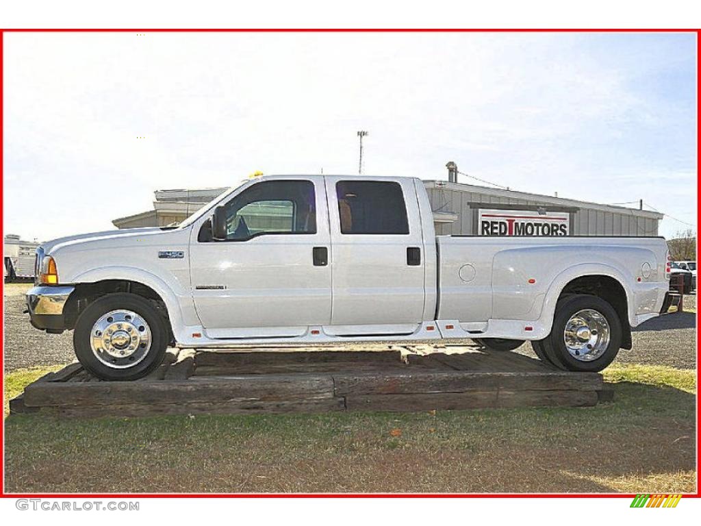 2000 F450 Super Duty XLT Crew Cab 4x4 Dually - Oxford White / Medium Graphite photo #2