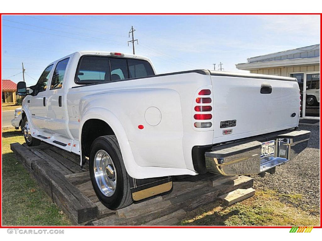 2000 F450 Super Duty XLT Crew Cab 4x4 Dually - Oxford White / Medium Graphite photo #5
