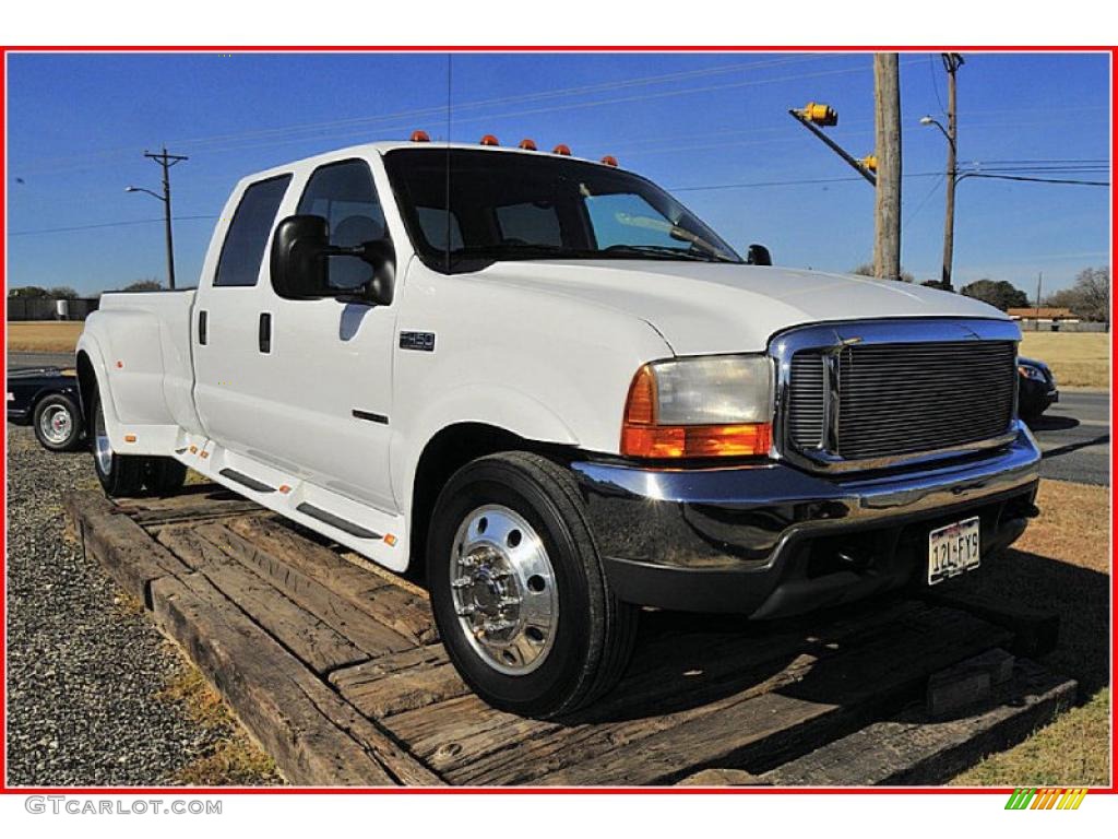 Oxford White 2000 Ford F450 Super Duty XLT Crew Cab 4x4 Dually Exterior Photo #41027972