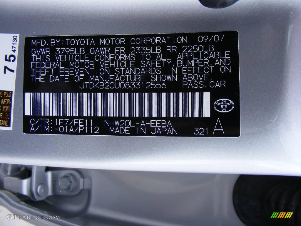 2008 Prius Hybrid - Classic Silver Metallic / Gray photo #42