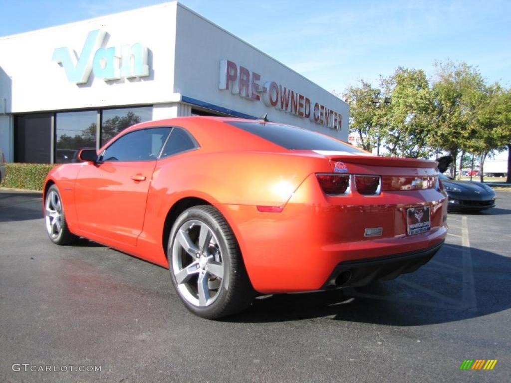 Inferno Orange Metallic 2010 Chevrolet Camaro SS/RS Coupe Exterior Photo #41028280