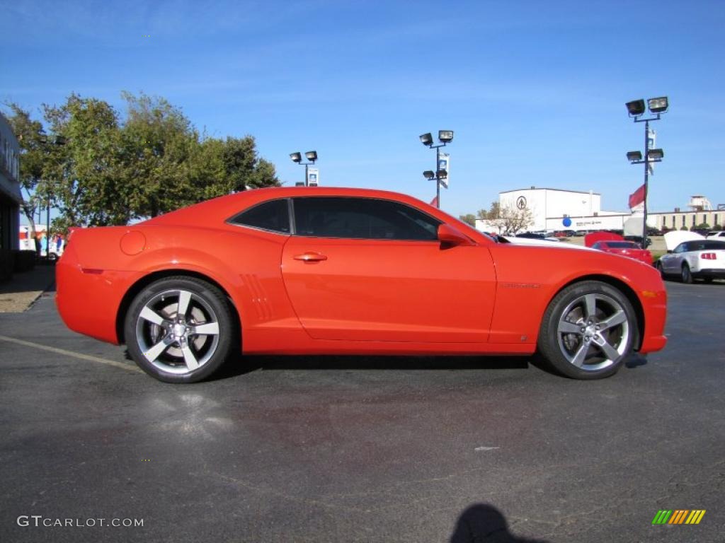 Inferno Orange Metallic 2010 Chevrolet Camaro SS/RS Coupe Exterior Photo #41028320