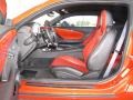 Black/Inferno Orange 2010 Chevrolet Camaro SS/RS Coupe Interior Color