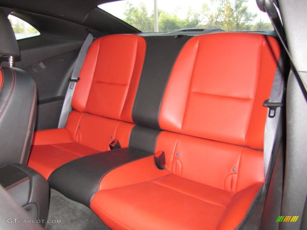 Black/Inferno Orange Interior 2010 Chevrolet Camaro SS/RS Coupe Photo #41028400