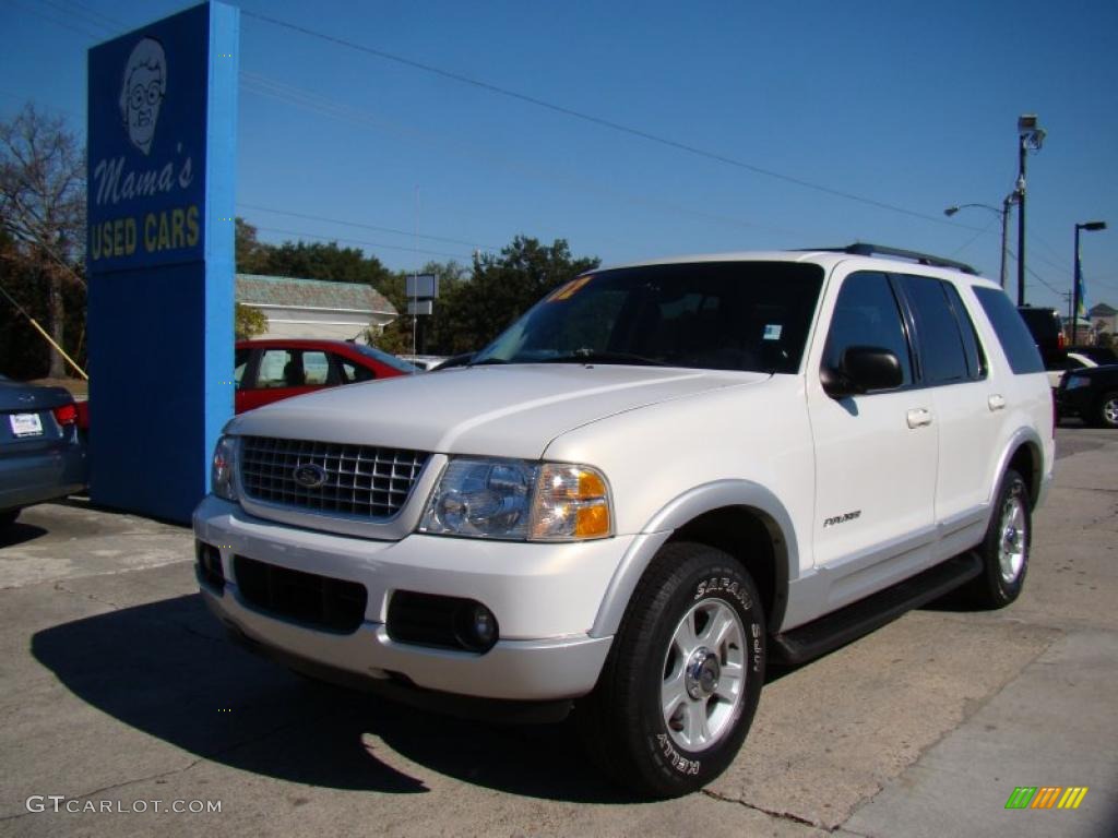 2002 Explorer Limited 4x4 - White Pearl / Midnight Grey photo #4
