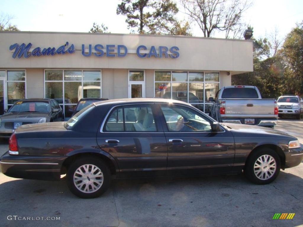 2004 Crown Victoria LX - Midnight Grey Metallic / Light Flint photo #1