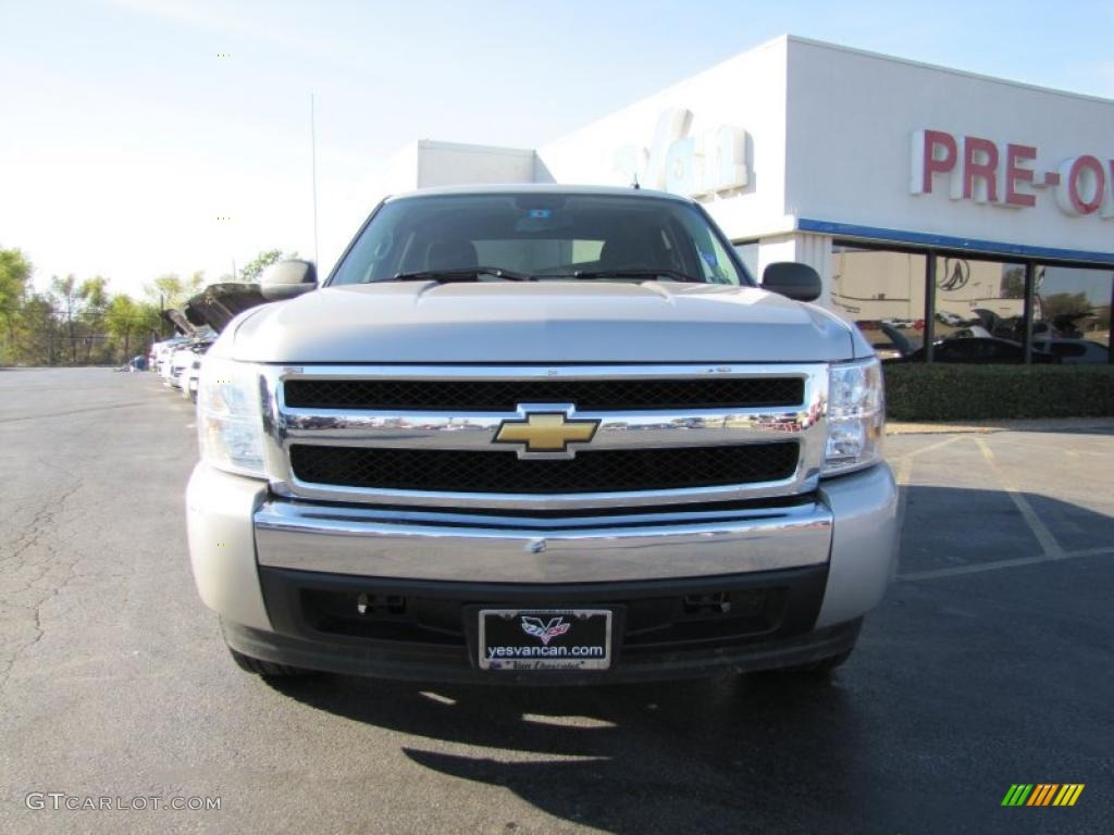 2008 Silverado 1500 LS Crew Cab - Silver Birch Metallic / Dark Titanium photo #2