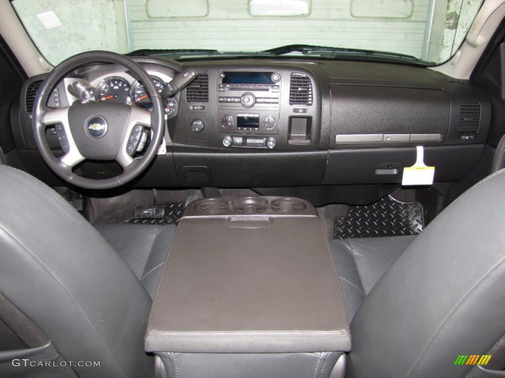 Ebony Interior 2009 Chevrolet Silverado 2500HD LT Crew Cab 4x4 Photo #41029744