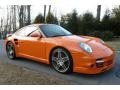 2007 Orange Porsche 911 Turbo Coupe  photo #8