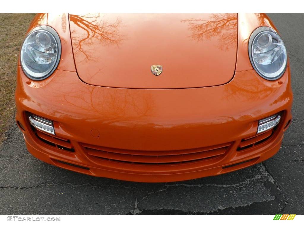 2007 911 Turbo Coupe - Orange / Black photo #9