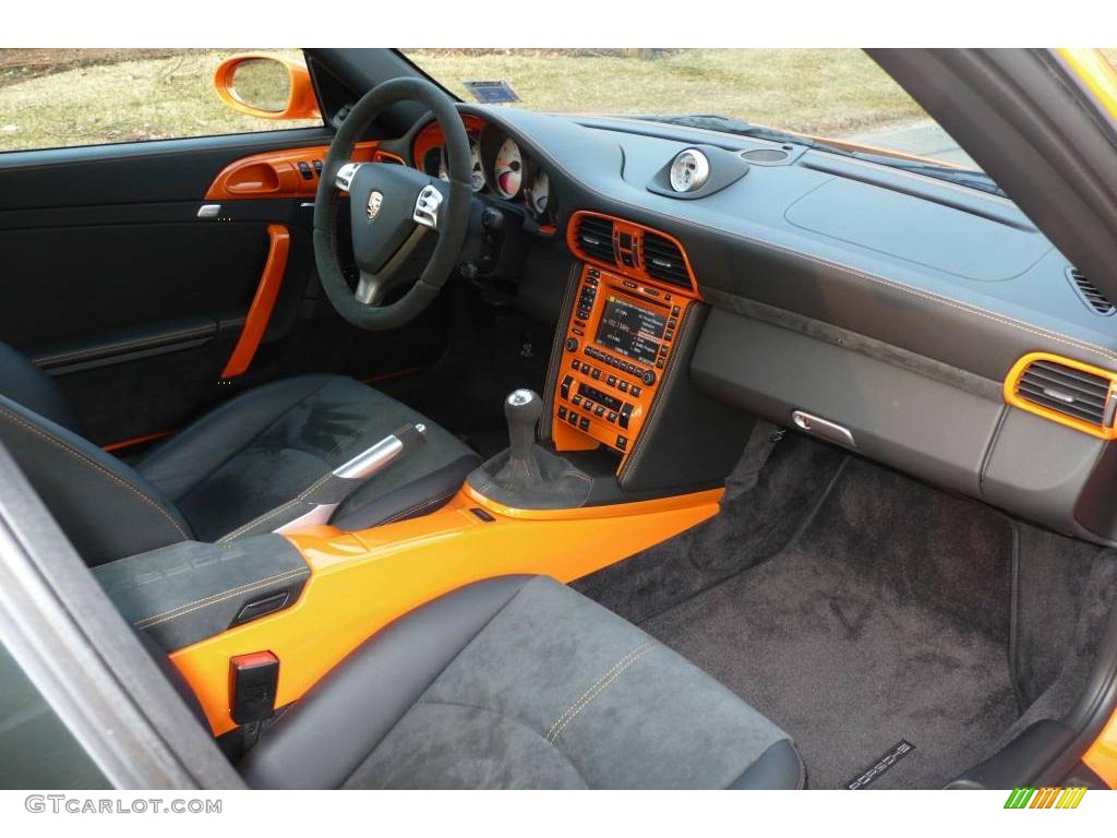 2007 911 Turbo Coupe - Orange / Black photo #14