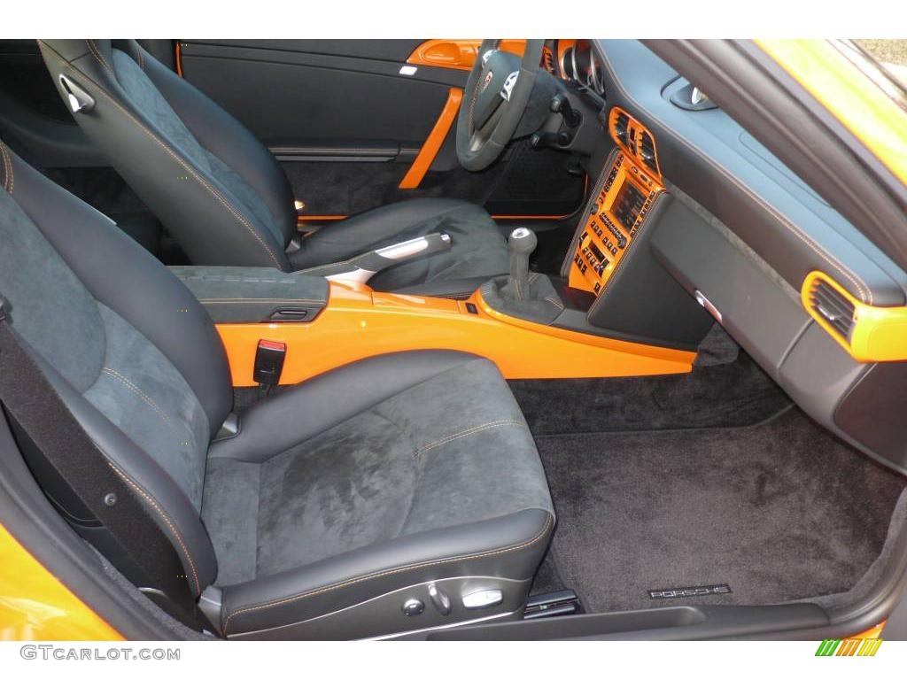 2007 911 Turbo Coupe - Orange / Black photo #15